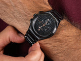 Maserati Triconic Quartz Black Dial Black Steel Strap Watch For Men - R8873639003 Authentic Buy Shop Now