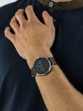 Tommy Hilfiger Chase Chronograph Grey Dial Brown Leather Strap Watch For Men - 1791487 Authentic Buy Shop Now