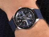 Tommy Hilfiger Austin Quartz Blue Dial Blue Rubber Strap Watch for Men - 1791635 Authentic Buy Shop Now