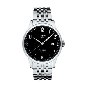 Tissot T Classic Powermatic 80 Black Dial Silver Steel Strap Watch For Men - T41.1.483.52 Authentic Buy Shop Now