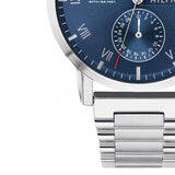 Tommy Hilfiger Kane Blue Dial Silver Steel Strap Watch for Men - 1710401 Authentic Buy Shop Now