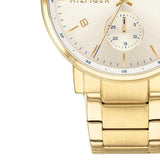 Tommy Hilfiger Daniel White Dial Gold Steel Strap Watch for Men - 1710415 Authentic Buy Shop Now