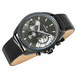 Tommy Hilfiger Baker Chronograph Black Dial Black Leather Strap Watch For Men - 1710452 Authentic Buy Shop Now