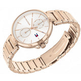 Tommy Hilfiger Angela Quartz White Dial Rose Gold Steel Strap Watch for Women - 1782124 Authentic Buy Shop Now