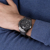 Tommy Hilfiger Decker Quartz Black Dial Black Steel Strap Watch for Men - 1791347 Authentic Buy Shop Now