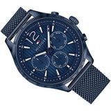 Tommy Hilfiger Gavin Chronograph Blue Dial Blue Mesh Bracelet Watch for Men - 1791471 Authentic Buy Shop Now