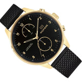 Tommy Hilfiger Chase Quartz Black Dial Black Mesh Bracelet Watch for Men - 1791580 Authentic Buy Shop Now