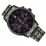Tommy Hilfiger Quartz Black Dial Black Steel Strap Watch for Men - 1791634 Authentic Buy Shop Now