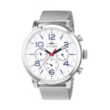 Tommy Hilfiger Jake Quartz White Dial Silver Mesh Bracelet Watch for Men - 1791233 Authentic Buy Shop Now