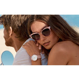 Michael Kors Jaryn Quartz Gold Dial Pink Leather Strap Watch For Women - MK2471 Authentic Buy Shop Now