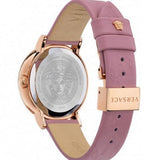 Versace Virtus Quartz Grey Dial Pink Leather Strap Watch for Women - VEHC00319 Authentic Buy Shop Now