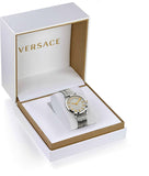 Versace Virtus Quartz White Dial Silver Steel Strap Watch For Women - VET300621 Authentic Buy Shop Now