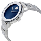 Movado Bold Blue Dial Silver Steel Strap Watch for Women - 3600396 Authentic Buy Shop Now