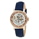 Fossil Original Boyfriend Skeleton White Dial Blue Leather Strap Watch for Women - ME3086 Authentic Buy Shop Now