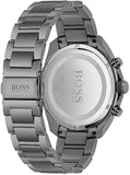 Hugo Boss Distinct Grey Dial Gren Steel Strap Watch for Men - 1513858 Authentic Buy Shop Now
