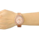 Michael Kors Brinkley Rose Gold Dial Rose Gold Steel Strap Watch for Women - MK6204 Authentic Buy Shop Now