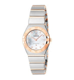Omega Constellation Manhattan Quartz Diamonds Mother of Pearl Dial Two Tone Steel Strap Watch for Women - 131.20.25.60.55.001 Authentic Buy Shop Now