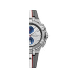 Maurice Lacroix Aikon Chronograph Special Edition Mahindra Racing Silver Dial Grey Rubber Strap Watch for Men - AI1018-TT031-130-2 Authentic Buy Shop Now