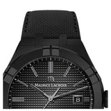 Maurice Lacroix Automatic Date Black Dial Black Leather Strap Watch For Men - AI6008-PVB01-330-1 Authentic Buy Shop Now