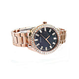 Guess Sparkler Diamonds Black Dial Rose Gold Steel Strap Watch for Women - GW0111L3 Authentic Buy Shop Now