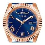 Guess Connoisseur Blue Dial Blue Silicone Strap Watch For Men - GW0335G2 Authentic Buy Shop Now