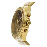 Guess Sol Chronograph Gold Dial Gold Steel Strap Watch For Women - GW0483L2 Authentic Buy Shop Now