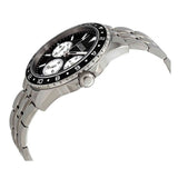 Guess Odyssey Black Dial Silver Steel Strap Watch For Men - W1107G1 Authentic Buy Shop Now