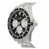 Guess Odyssey Black Dial Silver Steel Strap Watch For Men - W1107G1 Authentic Buy Shop Now