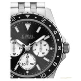 Guess Odyssey Black Dial Silver Steel Strap Watch For Men - W1107G1 Authentic Buy Shop Now