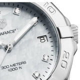 Tag Heuer Aquaracer Diamonds Mother of Pearl Dial Silver Steel Strap Watch for Women - WBD131B.BA0748 Authentic Buy Shop Now