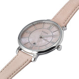 Fossil Jacqueline Blush Mother of Pearl Dial Pink Leather Strap Watch for Women - ES4151 Authentic Buy Shop Now