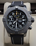 Breitling Avenger Chronograph 45mm Night Mission Black Dial Black Nylon Strap Watch for Men - V13317101B1X1 Authentic Buy Shop Now
